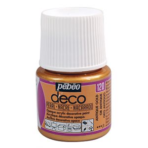 Farba Pebeo Deco Perłowa 45ml, Złota/120 Anthique Gold